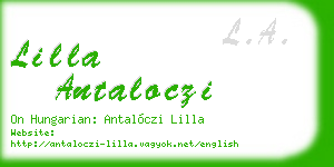 lilla antaloczi business card